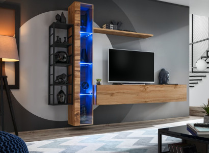 Braun dizaina dzīvojamā siena luksusa dzīvojamā istabas mēbeles Komplektācijas komplekts Sideboard mēbeles